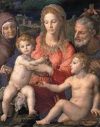 Agnolo Bronzino Holy Family with St  Anne and the infant oil painting reproduction